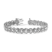 Classic Round Brilliant Diamond Tennis Bracelet / or in 10K/14K gold and platinum with certified lab-grown or natural diamonds