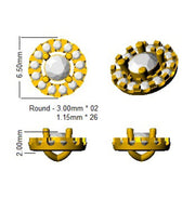 Polly Halo Gold Diamond Earrings in 10K/14K gold and platinum with certified lab-grown or natural diamonds