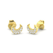 Debby Gold Diamond Earrings - Elegant Shape, 0.05ct to 0.1ct Luxury in 10K/14K gold and platinum with certified lab-grown or natural diamonds