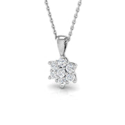Star-Shaped Diamond Pendant in 10K/14K gold and platinum with certified lab-grown or natural diamonds