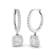 Entoy 1ct Gold Drop & Trilogy Diamond Earrings - Luxury Jewelry in 10K/14K gold and platinum with certified lab-grown or natural diamonds