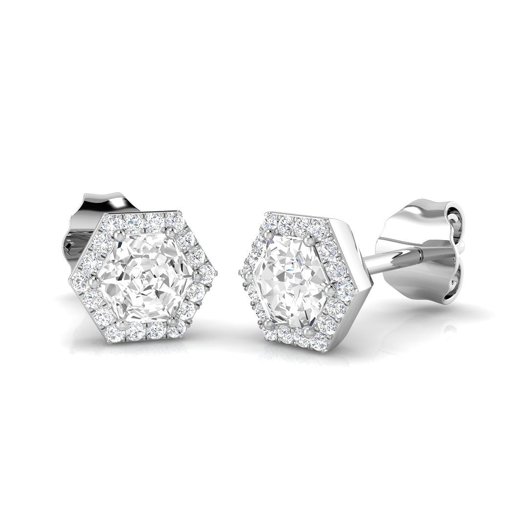 Satin Bag Diamond Earring 0.5 ct Platinum, , , Yellow & in 10K/14K gold and platinum with certified lab-grown or natural diamonds