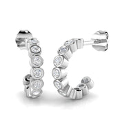 0.5 Ct Gold Stud Earrings in 10K/14K gold and platinum with certified lab-grown or natural diamonds