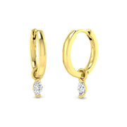 Lurry Gold Diamond Drop & Trilogy Earrings - 0.25ct to 0.33ct Luxury in 10K/14K gold and platinum with certified lab-grown or natural diamonds