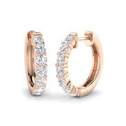 Hoop Earrings 0.5 Ct Gold Pure Elegance in 10K/14K gold and platinum with certified lab-grown or natural diamonds