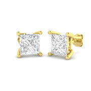 4.00 Ct DE/VVS Lab Grown Princess Cut Diamond Stud Earring in 10K/14K gold and platinum with certified lab-grown or natural diamonds