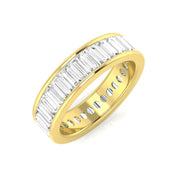 Lab-Grown & Natural Baguette Diamond Full Eternity Ring in 10K/14K gold and platinum with certified lab-grown or natural diamonds