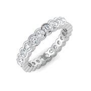 Diamond Full Eternity Ring in 10K/14K gold and platinum with certified lab-grown or natural diamonds