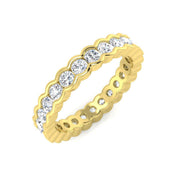 Diamond Full Eternity Ring in 10K/14K gold and platinum with certified lab-grown or natural diamonds
