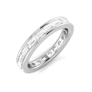 Natural Diamond Full Eternity Ring in 10K/14K gold and platinum with certified lab-grown or natural diamonds