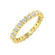 Lab-Grown & Natural Diamond Full Eternity Ring in 10K/14K gold and platinum with certified lab-grown or natural diamonds