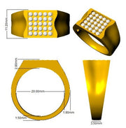 Men’s Diamond Ring UK in 10K/14K gold and platinum with certified lab-grown or natural diamonds