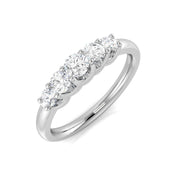 Diamond Glamis 5 Stone Ring in 10K/14K gold and platinum with certified lab-grown or natural diamonds