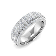 Lab & Natural Diamond Half Eternity Ring in 10K/14K gold and platinum with certified lab-grown or natural diamonds