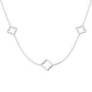 Clover Diamond Necklace 0.25ct Gold & in 10K/14K gold and platinum with certified lab-grown or natural diamonds