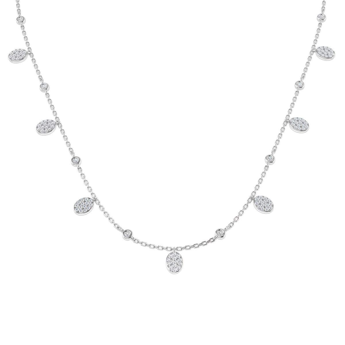 Diamond Necklace 0.5ct Platinum in 10K/14K gold and platinum with certified lab-grown or natural diamonds