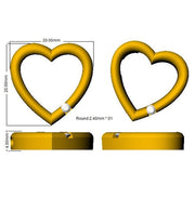 Heart-Shaped Diamond Necklace in 10K/14K gold and platinum with certified lab-grown or natural diamonds