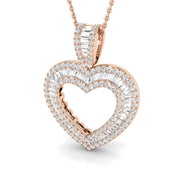 Thyme Baguette Brilliant Pendant 0.5ct to 5ct Gold (Without Chain ) in 10K/14K gold and platinum with certified lab-grown or natural diamonds