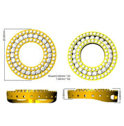 Multi-Layered Diamond Circle Pendant in 10K/14K gold and platinum with certified lab-grown or natural diamonds