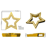 Diamond Star Pendant Necklace in 10K/14K gold and platinum with certified lab-grown or natural diamonds