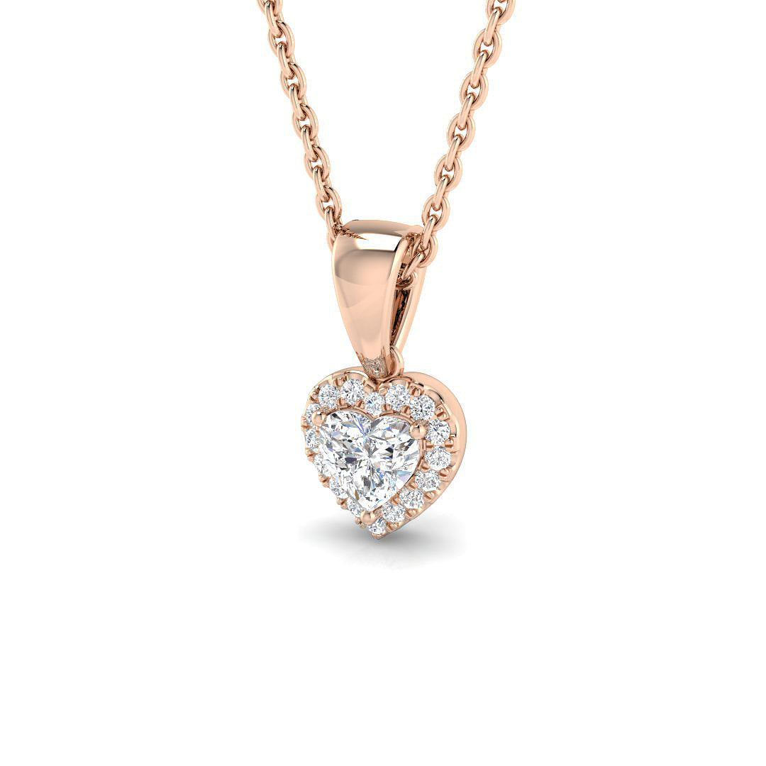 Viola Sapphire Pendant 0.25ct to 0.75ct Gold (Without Chain ) in 10K/14K gold and platinum with certified lab-grown or natural diamonds