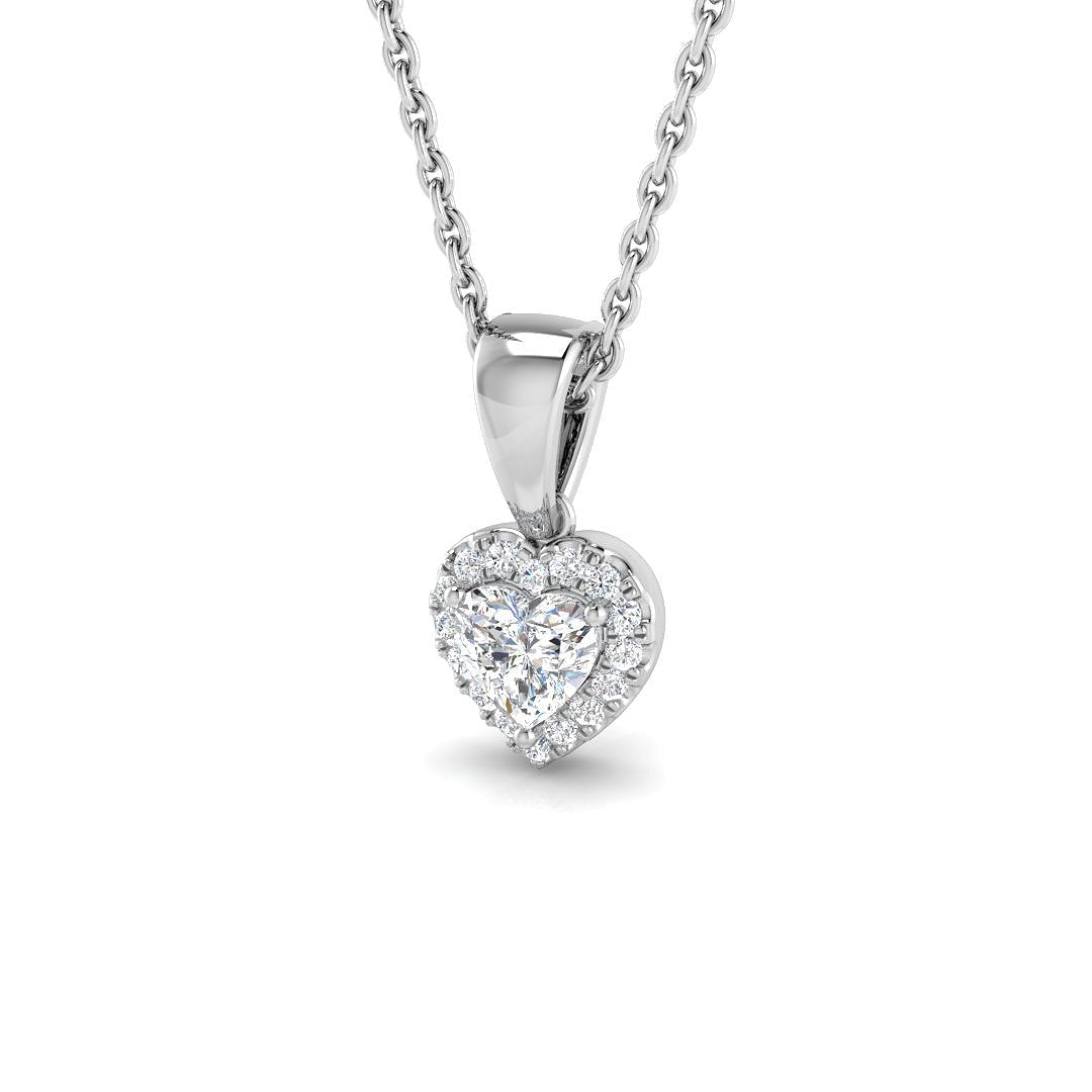 Viola Sapphire Pendant 0.25ct to 0.75ct Gold (Without Chain ) in 10K/14K gold and platinum with certified lab-grown or natural diamonds