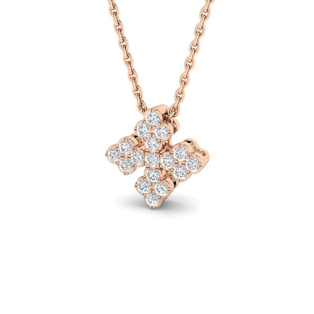 Biffy Diamond Pendant 0.2ct Fancy Gold (Without Chain ) in 10K/14K gold and platinum with certified lab-grown or natural diamonds