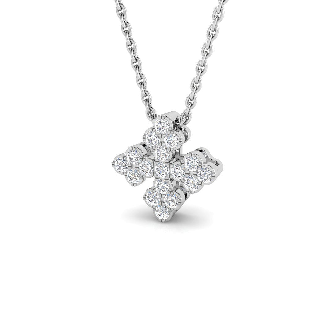 Biffy Diamond Pendant 0.2ct Fancy Gold (Without Chain ) in 10K/14K gold and platinum with certified lab-grown or natural diamonds