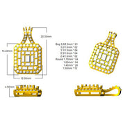 Baguette Round Diamond Pendant Necklace in 10K/14K gold and platinum with certified lab-grown or natural diamonds