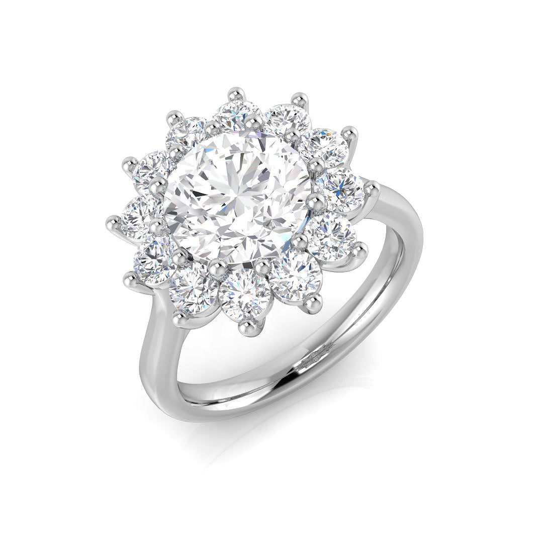 Diamond Okborbe Engagement Ring in 10K/14K gold and platinum with certified lab-grown or natural diamonds