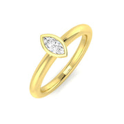 Marquise Diamond Engagement Ring in 10K/14K gold and platinum with certified lab-grown or natural diamonds