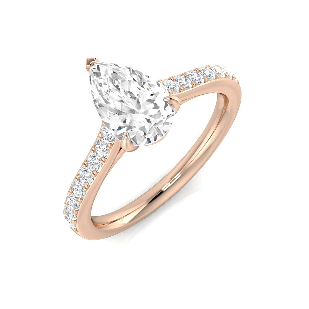 Diamond Wallingford Engagement Ring in 10K/14K gold and platinum with certified lab-grown or natural diamonds