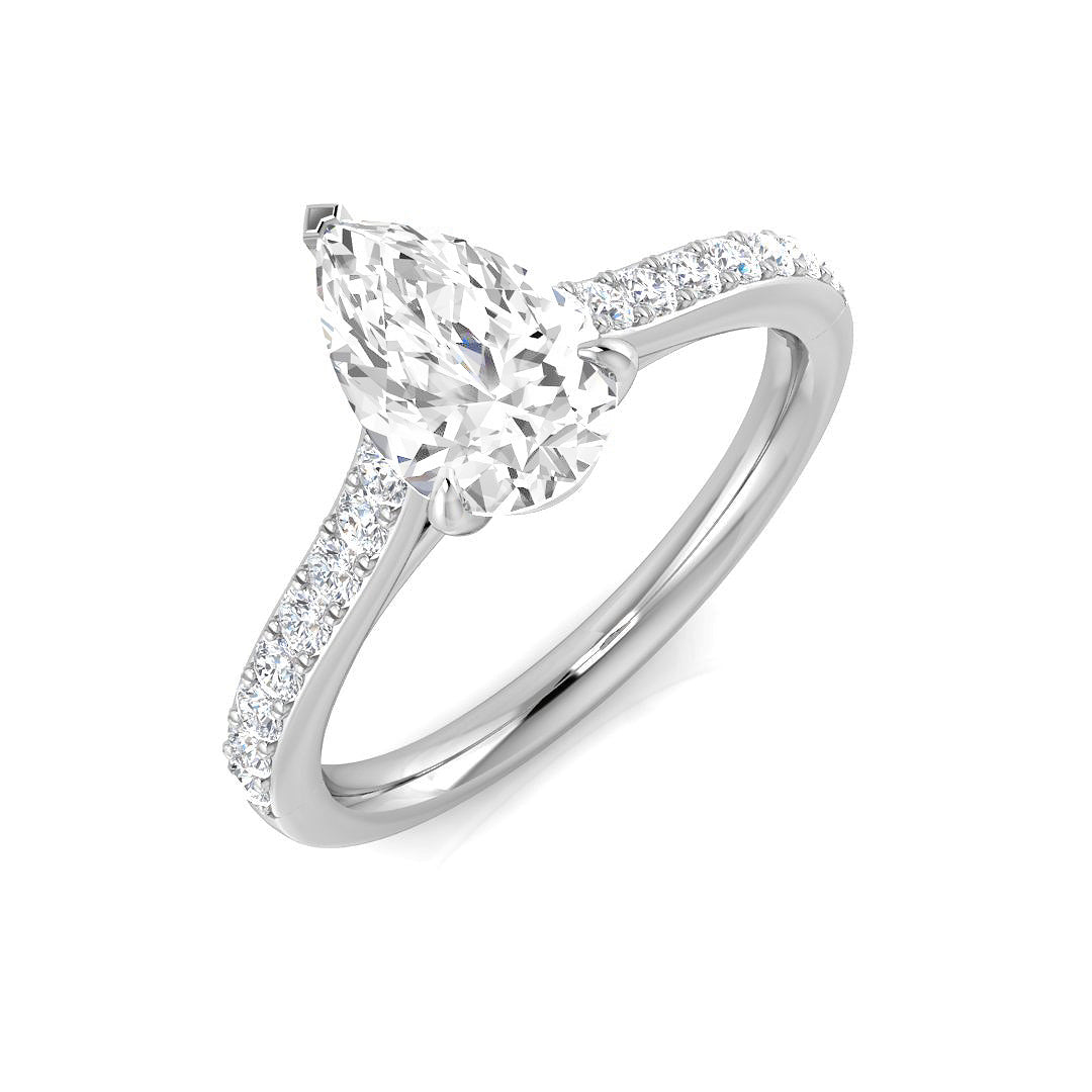 Diamond Wallingford Engagement Ring in 10K/14K gold and platinum with certified lab-grown or natural diamonds