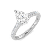 Diamond Wallingford Engagement Ring in 10K/14K gold and platinum with certified lab-grown or natural diamonds