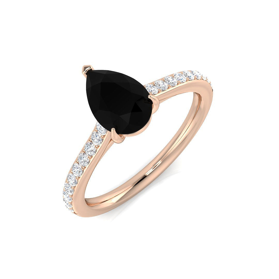 Diamond Wallingford Engagement Ring in 10K/14K gold and platinum with certified lab-grown or natural diamonds