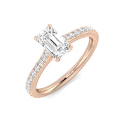 Diamond Henley Engagement Ring in 10K/14K gold and platinum with certified lab-grown or natural diamonds