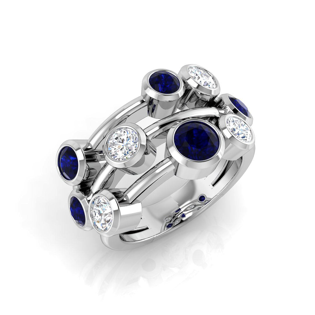 Diamond Kebkibgtob Ring in 10K/14K gold and platinum with certified lab-grown or natural diamonds