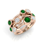 Diamond Kebkibgtob Ring in 10K/14K gold and platinum with certified lab-grown or natural diamonds