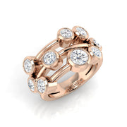Diamond Kebkibgtob Ring in 10K/14K gold and platinum with certified lab-grown or natural diamonds