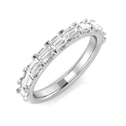 Elegant 0.75Ct Baguette Diamond Eternity Band Ring in 10K/14K gold and platinum with certified lab-grown or natural diamonds