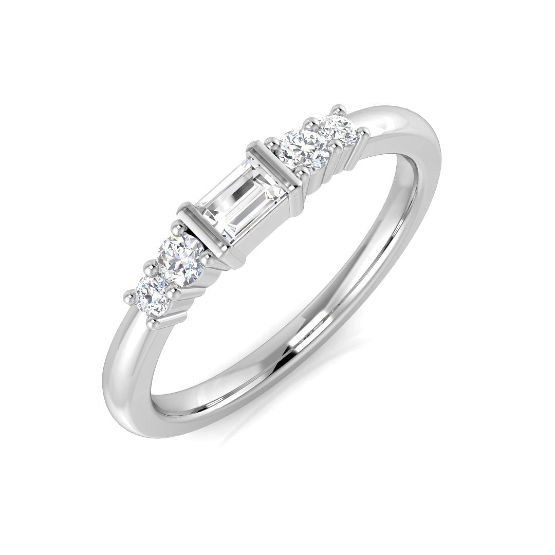 Diamond Motherwell 5 Stone Ring in 10K/14K gold and platinum with certified lab-grown or natural diamonds