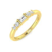 Diamond Motherwell 5 Stone Ring in 10K/14K gold and platinum with certified lab-grown or natural diamonds