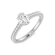 Diamond Wendover Engagement Ring in 10K/14K gold and platinum with certified lab-grown or natural diamonds