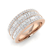 Shop Baguette & Round Cut Diamond Band in 10K/14K gold and platinum with certified lab-grown or natural diamonds