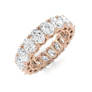 Oval Diamond Full Eternity Ring in 10K/14K gold and platinum with certified lab-grown or natural diamonds
