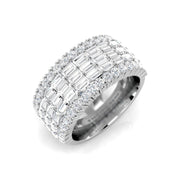 3.00 Carat Ring Baguette Diamond Band in 10K/14K gold and platinum with certified lab-grown or natural diamonds