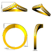Diamond Wishbone Ring in 10K/14K gold and platinum with certified lab-grown or natural diamonds