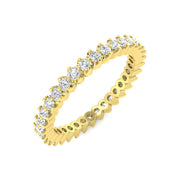 Round Diamond Full Eternity Ring in 10K/14K gold and platinum with certified lab-grown or natural diamonds