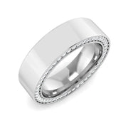 Men’s Diamond Edge Band Ring in Gold & in 10K/14K gold and platinum with certified lab-grown or natural diamonds