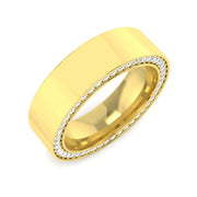 Luxury Round Cut Diamond Full Eternity Ring in 10K/14K gold and platinum with certified lab-grown or natural diamonds